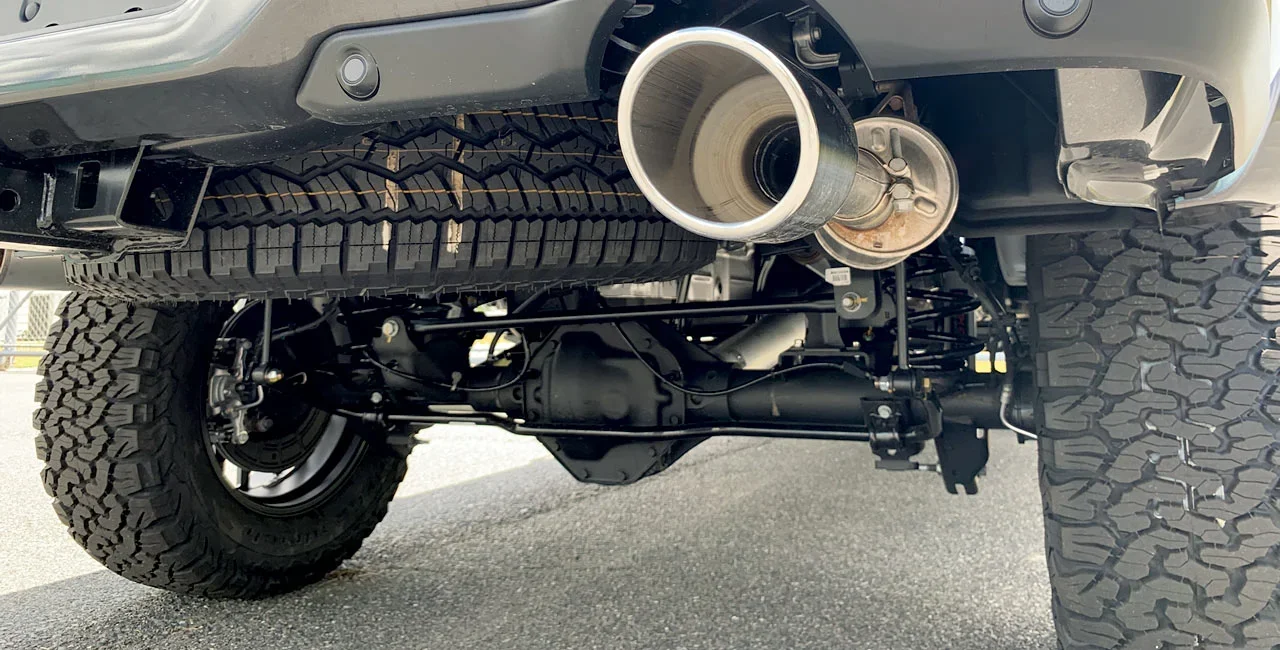 Sherrod lifted trucks undercarriage view